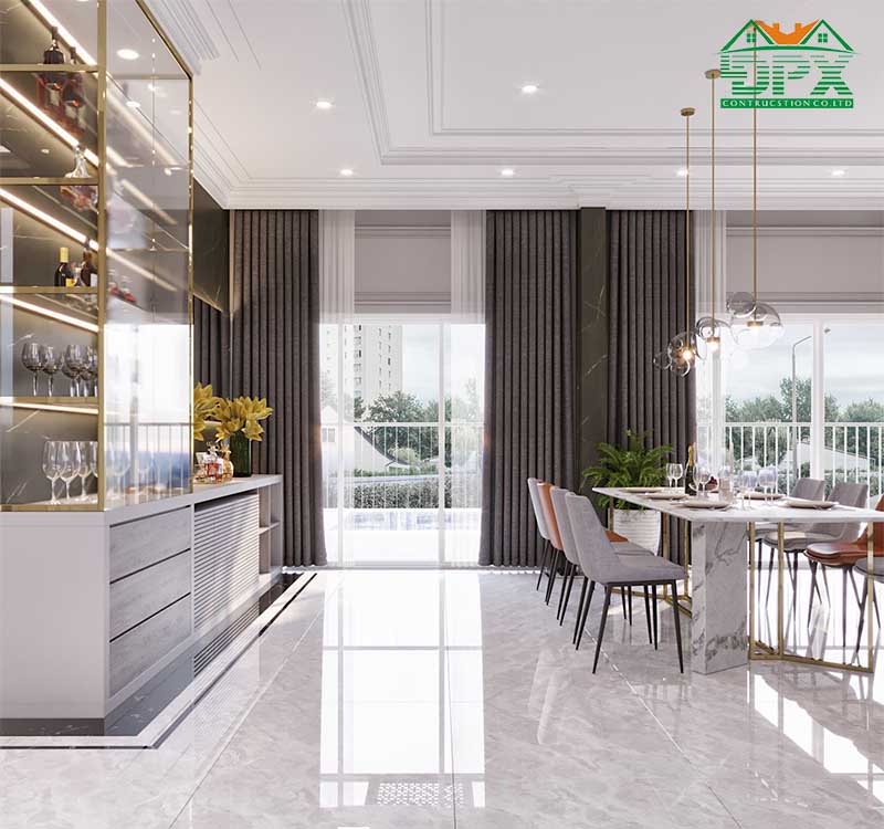 Bàn ăn phù hợp cho 8 - 12 người