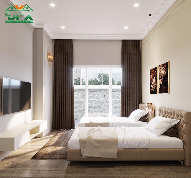 Cửa kính giúp đem ánh sáng tự nhiên vào phòng
