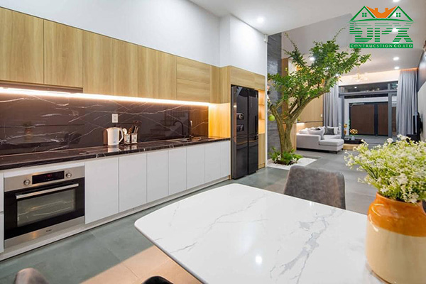 Thiết kế nhà ống hiện đại thường đơn giản, ít chi tiết cầu kỳ nên tiết kiệm được thời gian và chi phí thực hiện