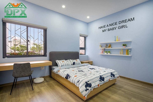 Thiết kế phòng cho bé gái với đầy đủ tiện nghi