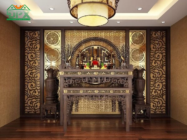 Phòng thờ luôn được người Việt chú trọng để thể hiện sự tôn trọng với tổ tiên mình