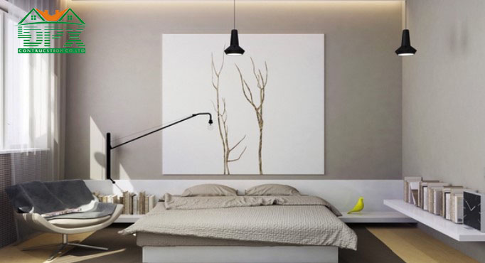 Phòng ngủ được thiết kế hợp phong thủy sẽ bảo đảm sự thoải mái, thư thái và đem lại nhiều may mắn