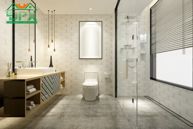 Cần xác định rõ cách bố trí các khu vực trong phòng tắm sao cho phù hợp với thói quen sử dụng của gia đình bạn