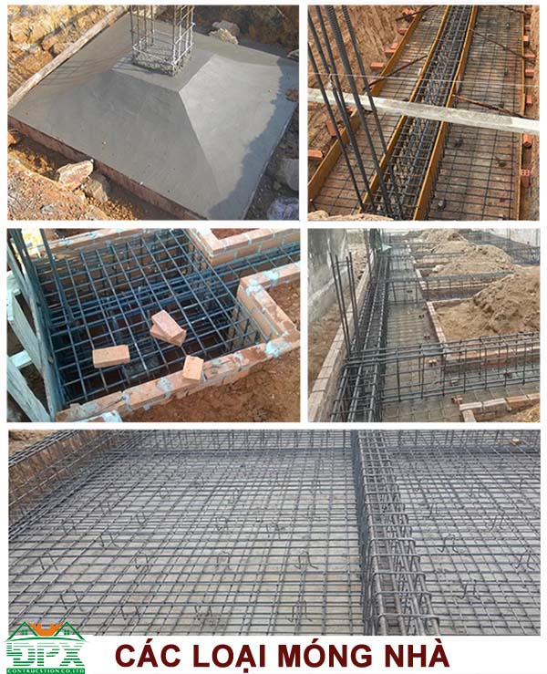Các loại móng nhà phổ biến hiện nay