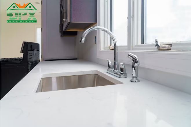 Đá Marble cũng được ưu tiên sử dụng trong phòng bếp và phòng tắm