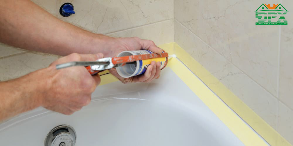 Sử dụng keo chống thấm dẽ dàng giải quyết các khe nứt thấm nước trong phòng tắm