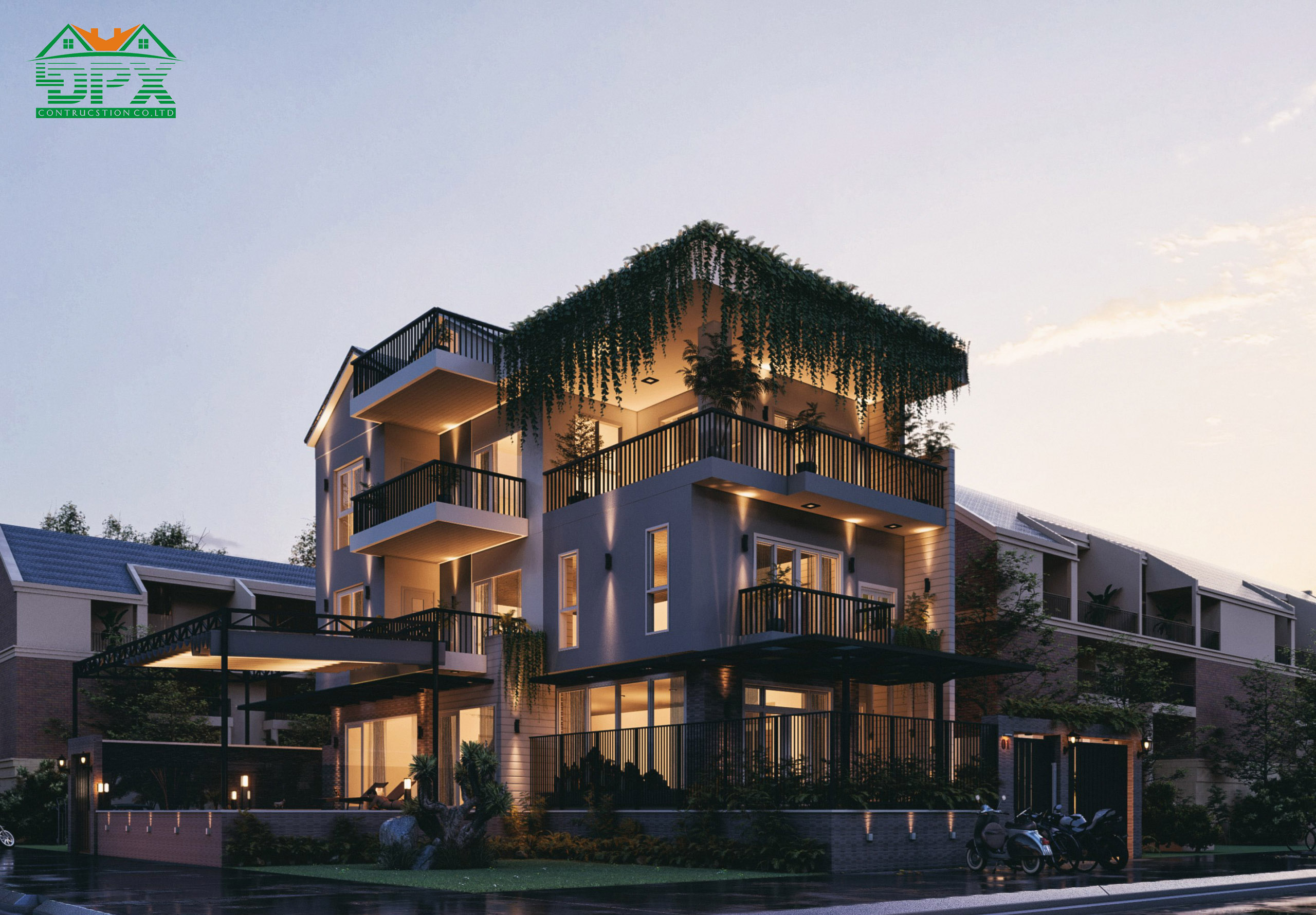 Nhà phố có thiết kế thành các khu vực riêng phù hợp với mục đích cho thuê lại