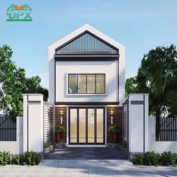 Mẫu nhà cấp 4 gác lửng với mặt tiền rộng 5m