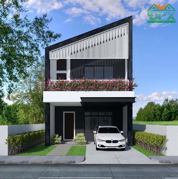 Mặt tiền nhà phố 5m có 2 tầng