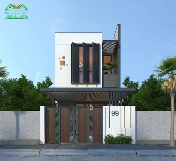 Mặt tiền nhà phố 5m có 2 tầng