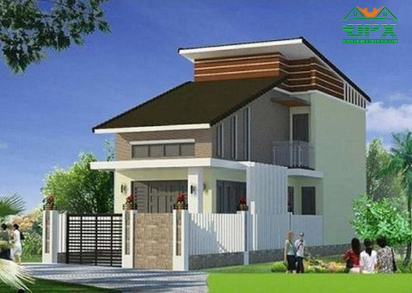 Mặt tiền nhà phố 5m có gác lửng