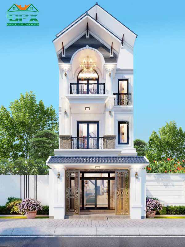 Mặt tiền nhà phố 5m có 3 tầng