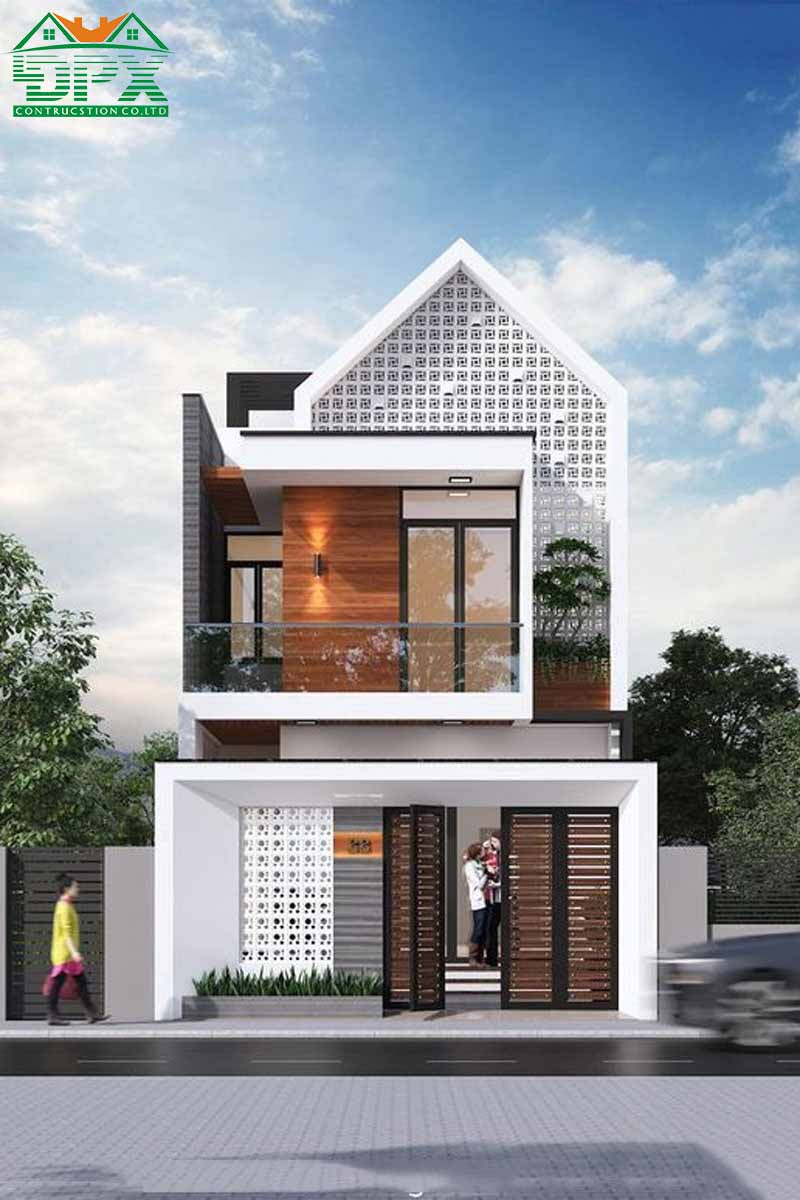 Mặt tiền nhà phố hiện đại và thời thượng
