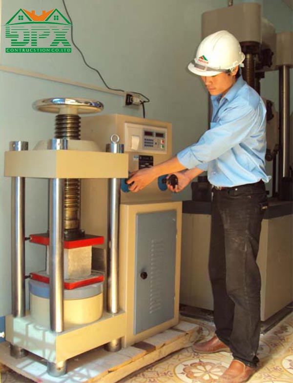 Xác định cường độ chịu nén của bê tông